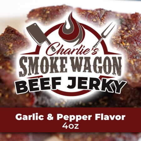 Charlies Smoke Wagon Beef Jerky Garlic and Pepper Flavor for Sale Online Arizona - Pinedale General Store