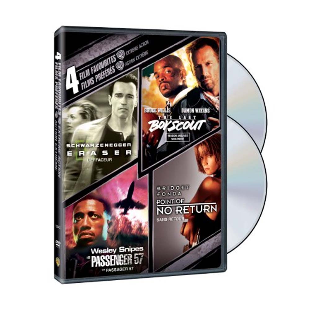 4 Film Favorites Extreme Action DVD Eraser The Last Boy Scout Passenger 57 Point of No Return For Sale Online in Arizona - Pinedale General Store